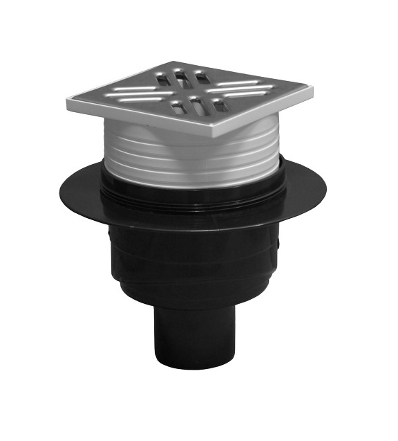 Podlahova-vpust-priama-10x10-CHROM--DN50